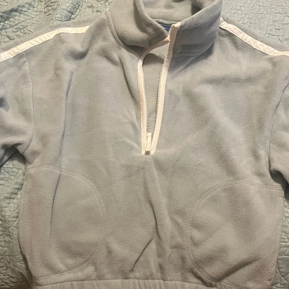 Old Navy Light Blue Quarter-Zip Fleece Sweater